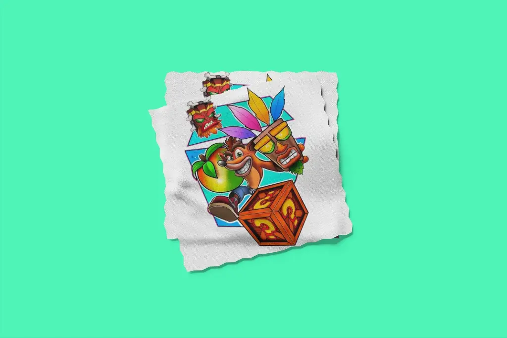 Chiffon lunette Crash Bandicoot